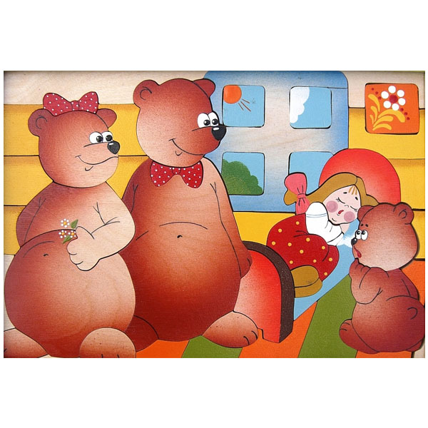 Три медведя - мозаика-вкладыш Крона 143-032
