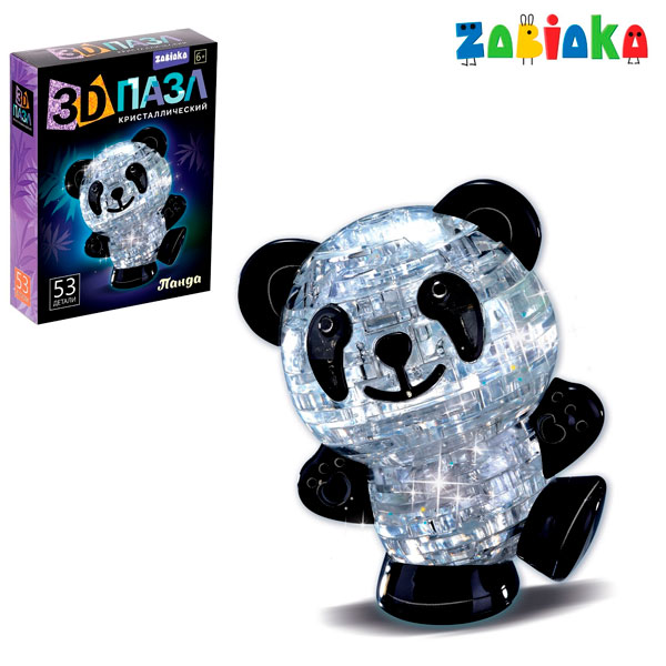 Панда - пазл 3d кристаллический ZABIAKA 121853