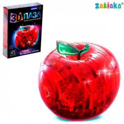 Яблоко - пазл 3d кристаллический ZABIAKA 121867