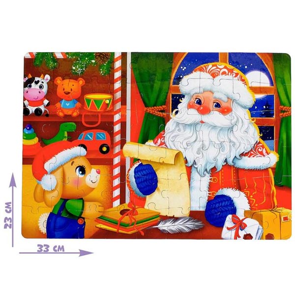 Домик Дедушки Мороза - пазлы в металлической коробке Puzzle Time 5800956