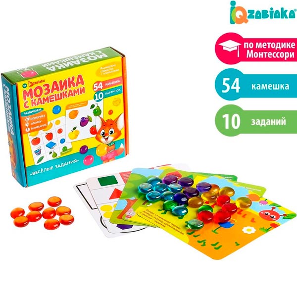 Веселые задания - мозаика с камешками IQ-ZABIAKA 3744931