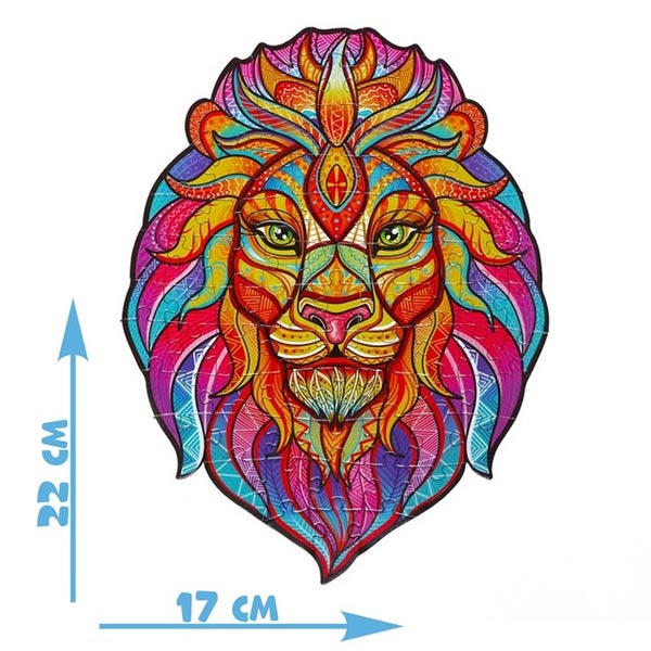 Сказочный лев - фигурный пазл в металлической коробке Puzzle Time 7860022