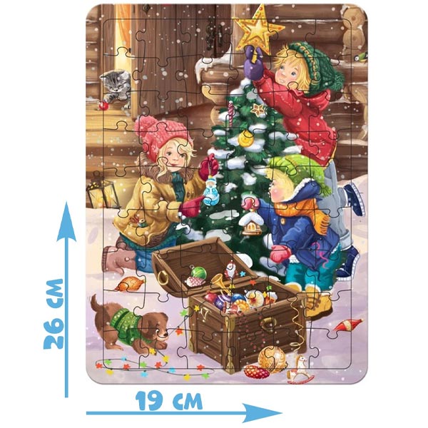 Здравствуй, Новый год - набор пазлов в рамке Puzzle Time 6943097