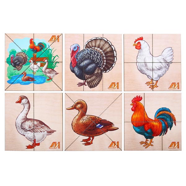Птицы на ферме - сложи картинку Динни ДИ206