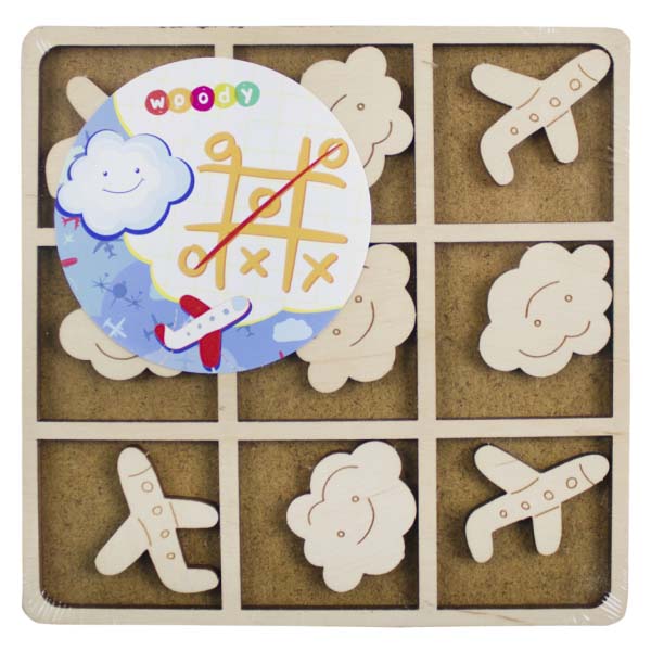 Самолет и облачко - крестики-нолики Woody 02567