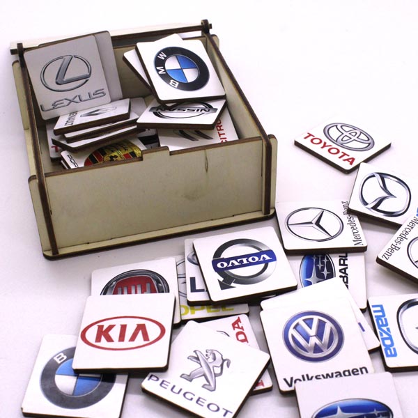 Автозначки - мемори Деревянный город Л010-ANT