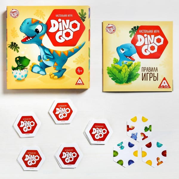 Dino Go - настольная игра-пазл ЛАС ИГРАС 4677018
