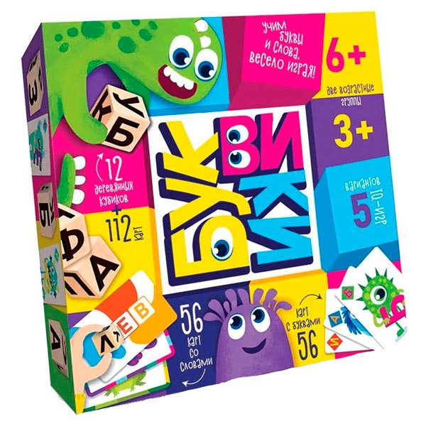 Буквики - настольная развлекательная игра Danko Toys 9634090