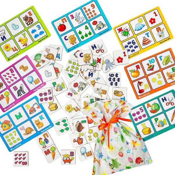 Алфавит и цифры - лото Smile Decor П249