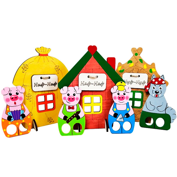 Три поросенка - пальчиковый набор Крона 170-017