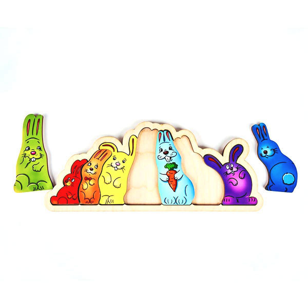 Солнечные зайчики - головоломка-пазл Деревянный город П022-ANT 