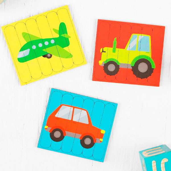 Транспорт - головоломка Лесная мастерская из серии Собери 6 картинок 4445011