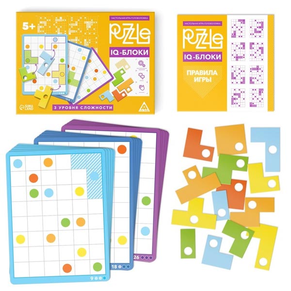 IQ-блоки - настольная игра головоломка Puzzle 4983435
