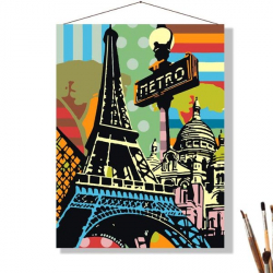 Город Париж - картина по номерам Selfica КН3040054