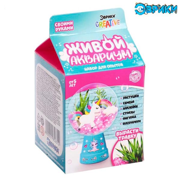 Живой аквариум-флорариум - набор для опытов Эврики 5185631