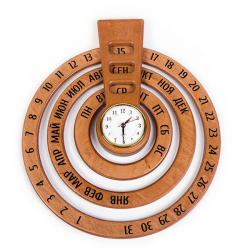 Вечный календарь-часы - часы настенные ЛЭМ 5040-1