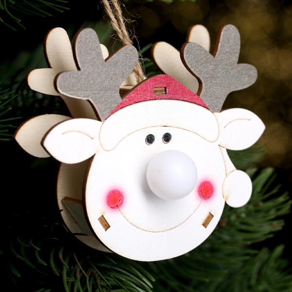 Новый год - световой декор с подвеской Лесная мастерская 6784883