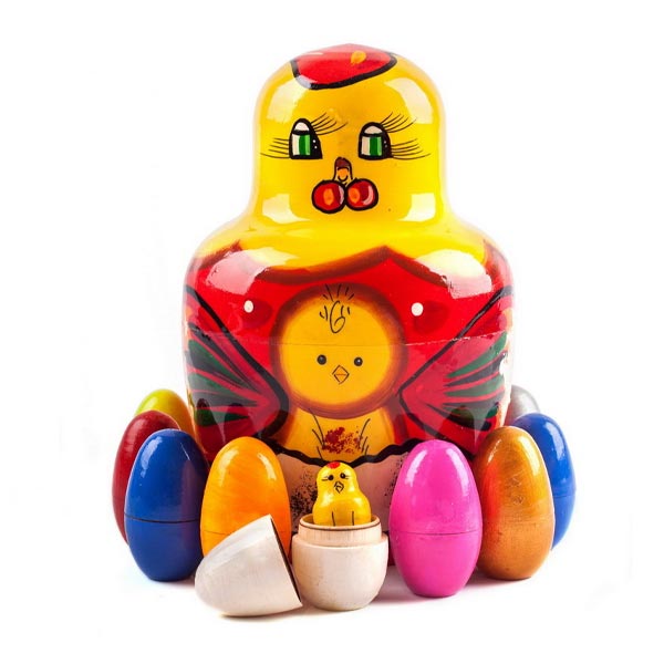 Курица наседка - матрешка Динни из серии Счетный материал 1784