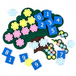 Дерево с цветочками - развивающая игра Фетров 1301007
