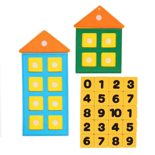 Числовые домики - развивающая игрушка Smile Decor Ф262