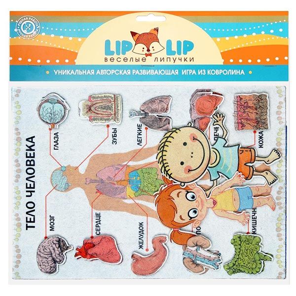 Тело человека - игровой набор Веселые липучки Lip-Lip LIP1123