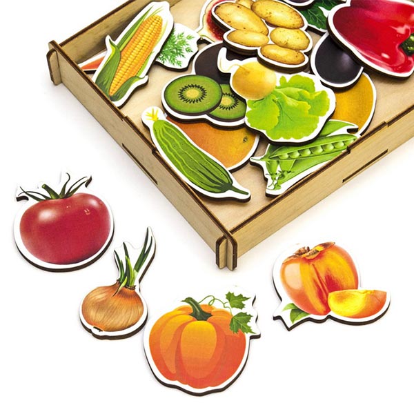 Овощи, фрукты, ягоды - пазл-набор Woodland 111401