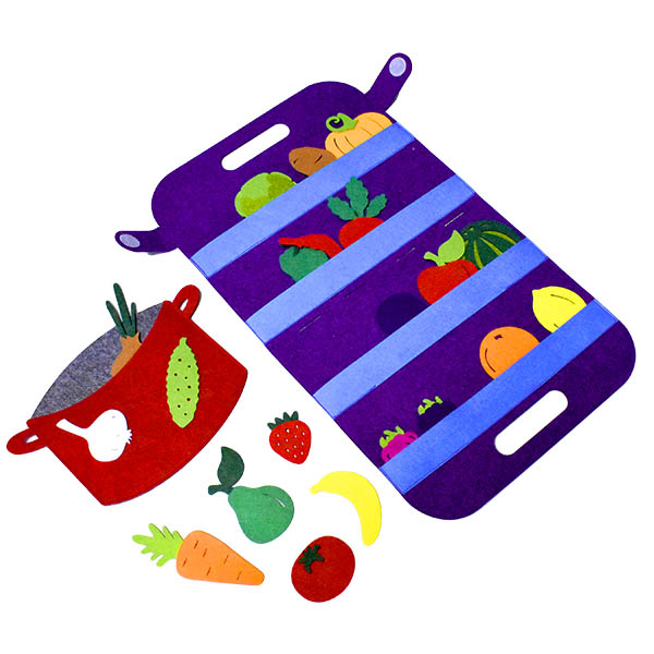Овощи, фрукты и ягоды - развивающая игрушка Smile Decor Ф272