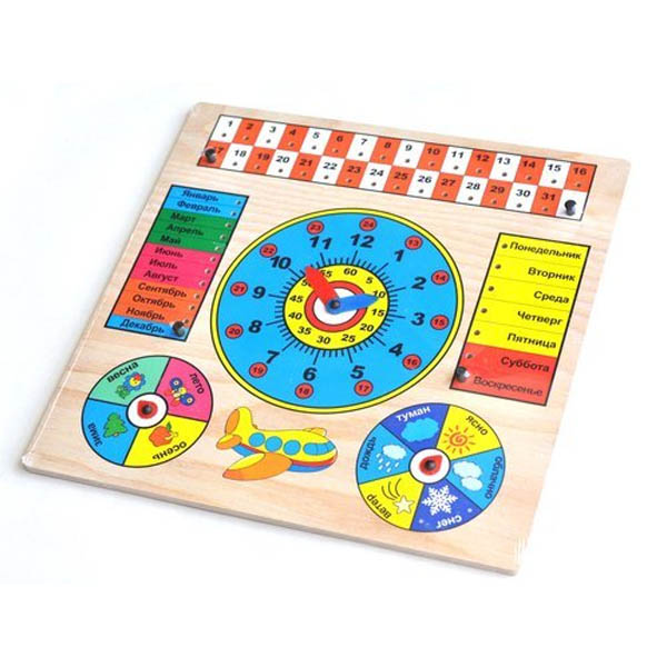 Часы-календарь - развивающая игрушка Анданте РДИ-Д034а