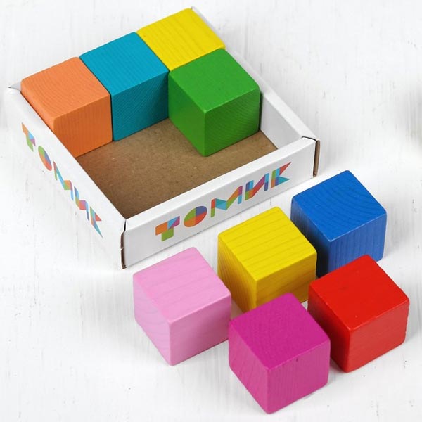 Мини - кубики Томик 1-43, 9 шт. в ассортименте