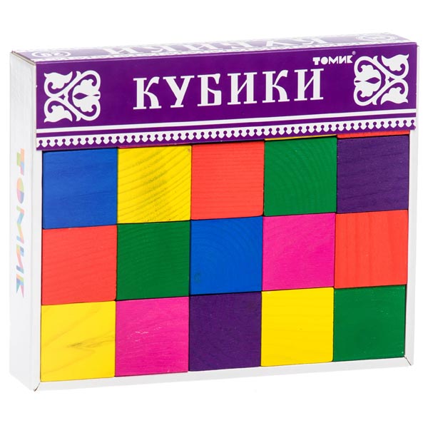 Кубики Цветные Томик 2323