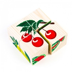 Фрукты-ягоды - кубики Томик 3333-2