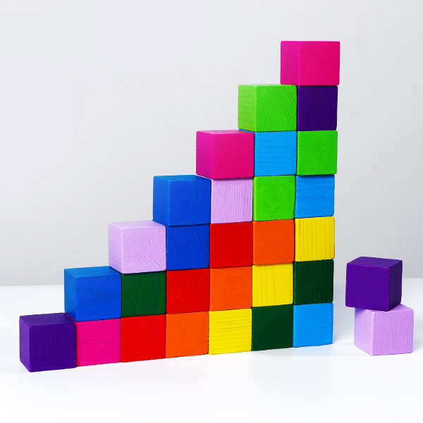 Кубики Цветные 30 штук - развивающая игрушка Томик 1-45