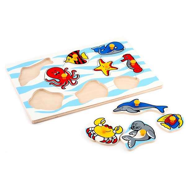 Морские животные - рамка-вкладыш ЛЭМ 1405