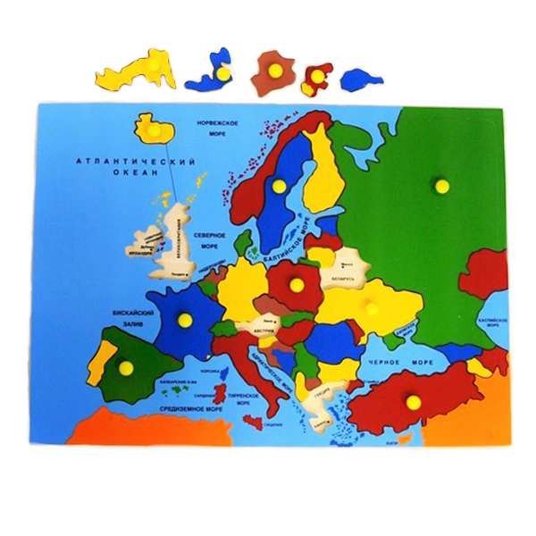 Карта Европы - пазл ЛЭМ 5013