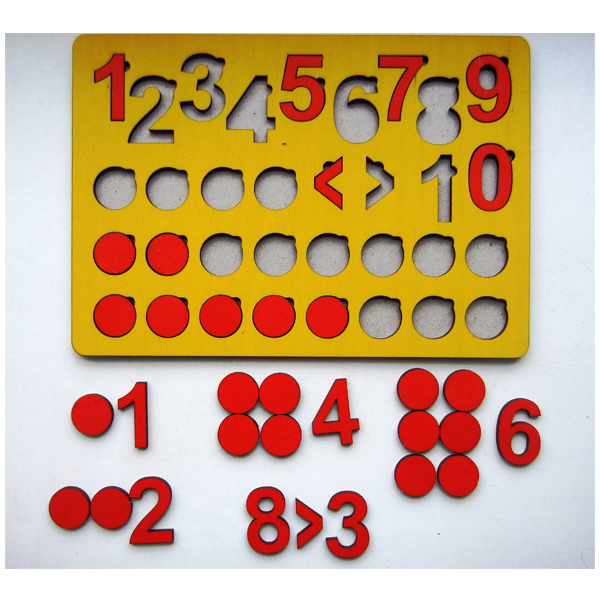 Кружки и цифры - развивающая игрушка Smile Decor А012
