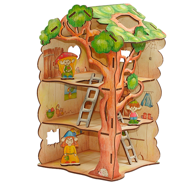 Дом-дерево для Лешиков - конструктор Woody 00730