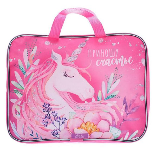 Приношу счастье - папка с ручками текстильная Calligrata 4061083