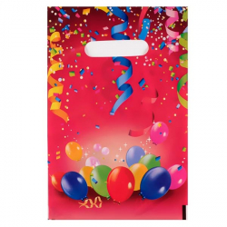 Праздничные шары - пакет полиэтиленовый с вырубной ручкой Играй с умом 7642450