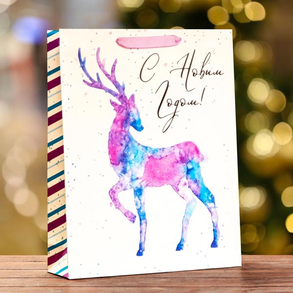 Акварельный олень - пакет Играй с умом 9706111